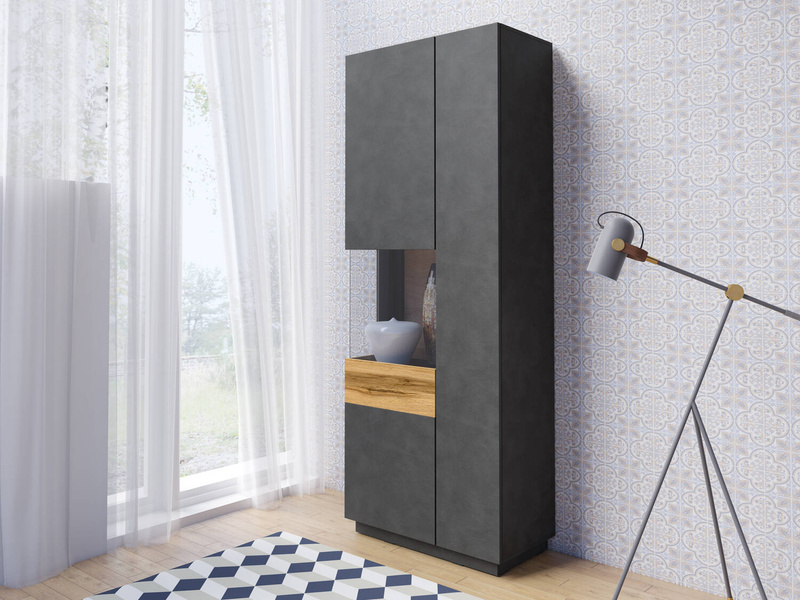 Silke Witryna 2-drzwiowa Lewa Matera / Dąb Wotan