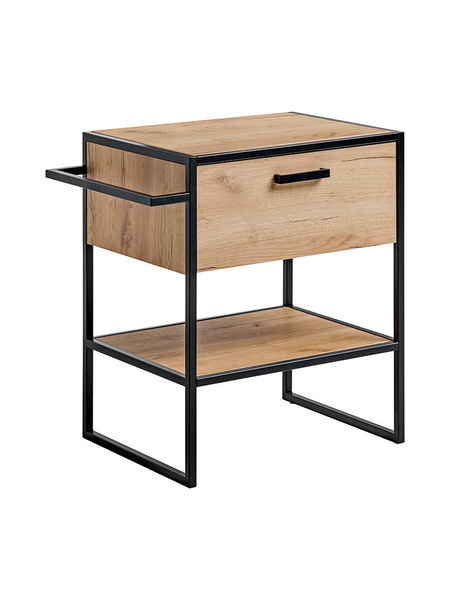 BROOKLYN 825 Szafka pod umywalkę z wieszakiem na ręcznik 1S - 60 cm