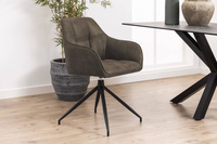 Brenda Krzesło Do Jadalni Z Podłokietnikiem Jasnobrązowe