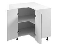 Szafka Kuchenna Dolna 2-drzwiowa Narożna D90N Bez Blatu Aspen Grey Szary Połysk