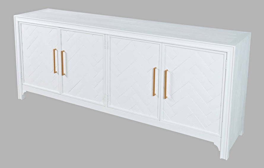 Biała komoda drewniana Avola AV2056-79