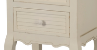 Pesaro 021 Stolik nocny 2S stylowy prowansalski kremowy drewno/mdf