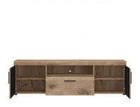 Grano GRNF02 – Komoda RTV 2D1S Dąb Viking/Szary Kosmos