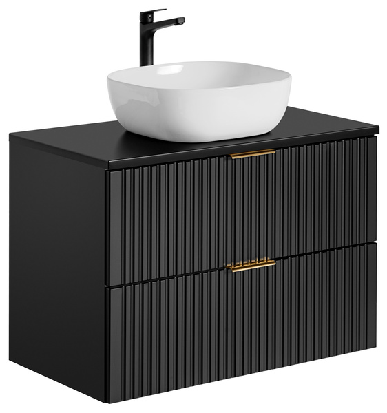 Szafka pod umywalkę 80 cm ADEL BLACK