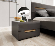 Hektor Stolik Nocny 2 Szuflady Antracyt Połysk / Appenzeller