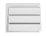 Lyon Biały LYOK04 - Komoda 3S Biała