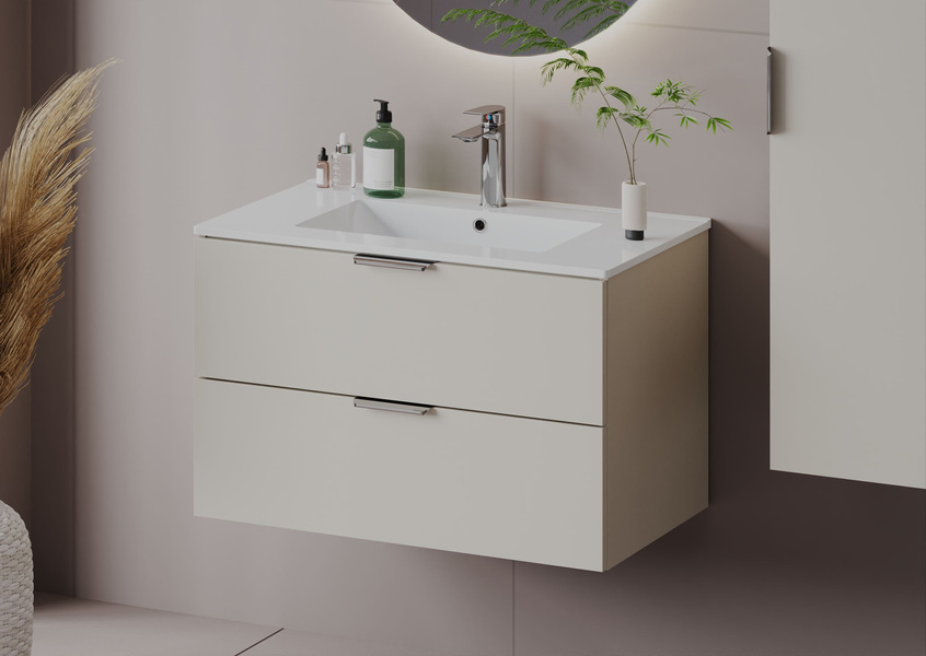 PILE-01 Szafka Pod Umywalkę 2S 80 cm Cashmere