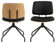 Actona Krzesło do Jadalni Owen Czarny Mat