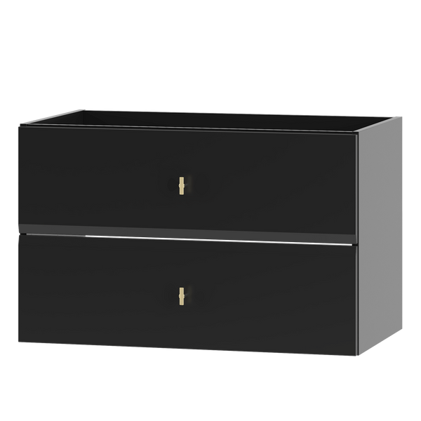 RAY-01 - Szafka pod Umywalkę 2S 80 cm Czarny Mat