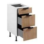 Szafka Kuchenna Dolna 3S Sorento D40S3 AX Biały Mat Puccini