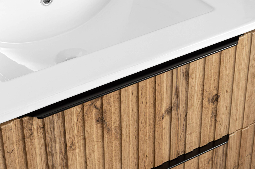 Astor Zestaw Amy 60 cm Szafka z Umywalką Dąb Wotan Mat