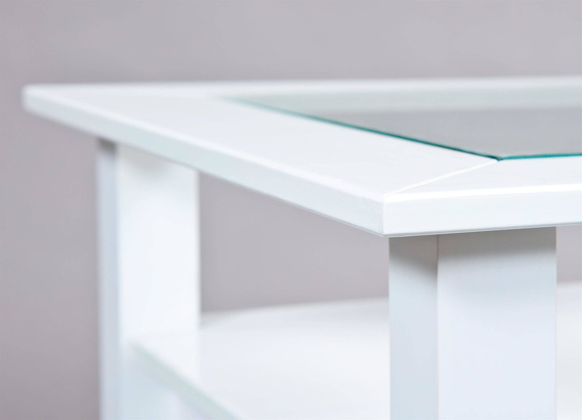 Stolik kawowy PROVENCE 7 drewniany biały