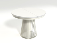 GARDA - Stół Okrągły Rozkładany Biel Alpejska Cashmere