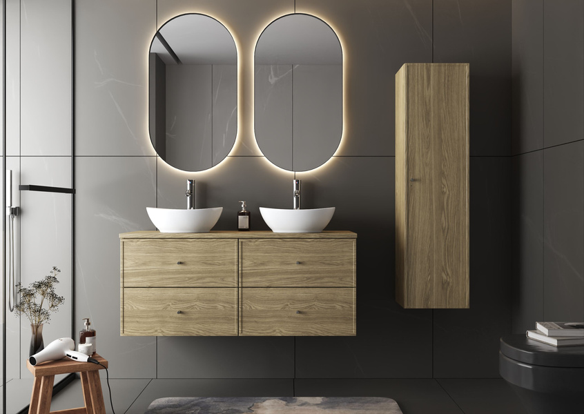 MARCO-03 - Słupek Wysoki 1-drzwiowy Dąb Olejowany