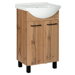 Astor Zestaw Lupo Wotan 50 cm Szafka z Umywalką Dąb Wotan