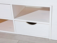 Łóżko TILL 160x200 drewniane białe