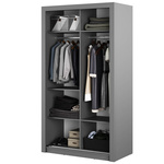 ARTI AR-19 - Szafa Przesuwna 2-drzwiowa 120 cm Szara