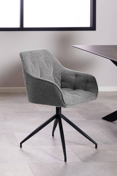 Actona Krzesło Z Podłokietnikiem Brooke Szare