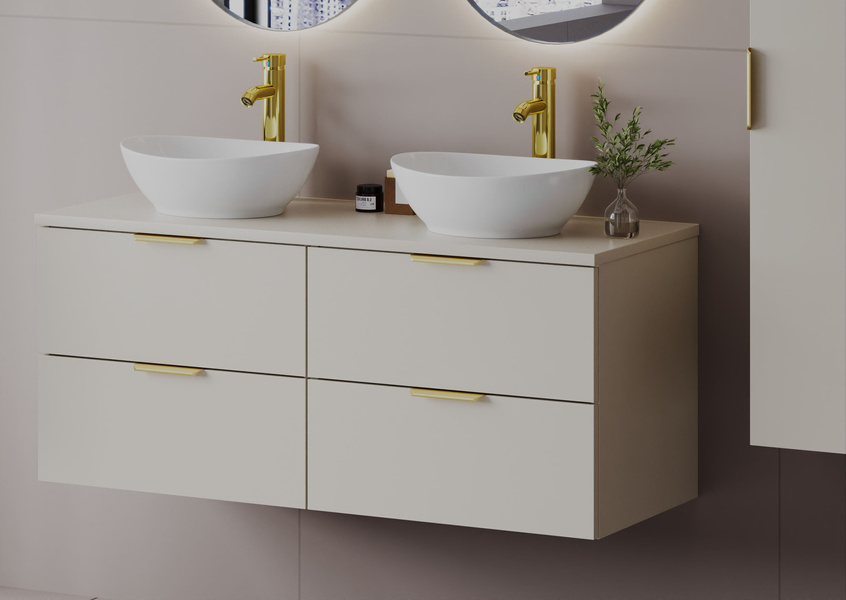 PILE-02 Szafka Pod Umywalkę 2S 60 cm Cashmere