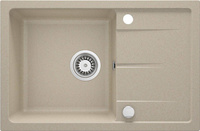 Zlewozmywak granitowy 1-komorowy z ociekaczem Leda