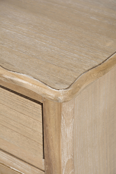 Merano 01DB Komoda 2D/2S rustykalna bielona przecierana drewno/mdf