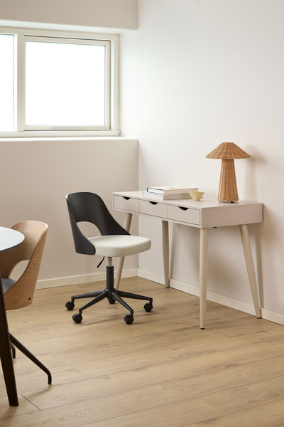 Actona Krzesło Biurowe Lucy Beżowy Czarny mat