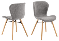 Batilda -a1 szare krzesło