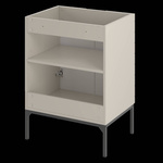 ASPEN-09 - Szafka z Umywalką 2D 60cm Kaszmir Zestaw-3 Czarny Stelaż