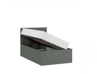 Pozzi POZZ01 – Łóżko 90x200 cm Szarozielony/Dąb Coast Evoke