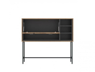 Shirley SHIK101 – Barek 1-drzwiowy Dąb Coast Evoke/Antracyt/Nadruk