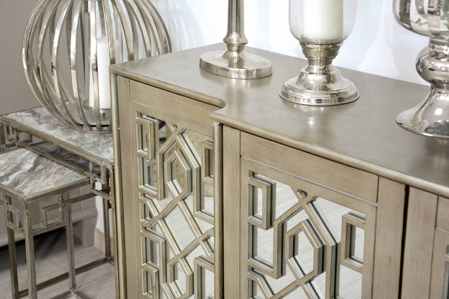 Avola 1550-70 komoda złota lustrzana 4D Vintage Silver Gold