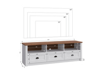 Prowansja Andersen RTV - Szafka RTV Sosna Andersen