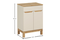 Zestaw Szafka Pod Umywalkę z Blatem 60 cm Bali Cashmere