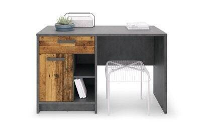 Nubi NUBB01 - Biurko 1D1S Matera Ciemna/Old Style