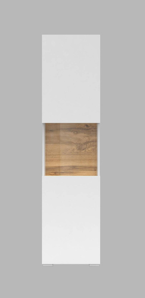 Ava Witryna 1-drzwiowa Biały Mat/Dąb Wotan