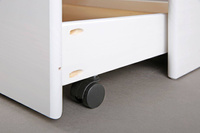 Łóżko RIEKA 90x200 drewniane białe