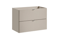 Zestaw Szafka Pod Umywalkę 2 Szuflady 80 cm z Blatem Viva Cashmere Dąb Coast Evoke