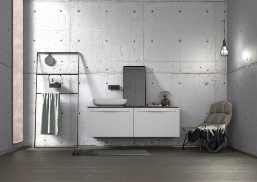 Oristo SKAGEN Szafka podumywalkowa 80 cm biały mat