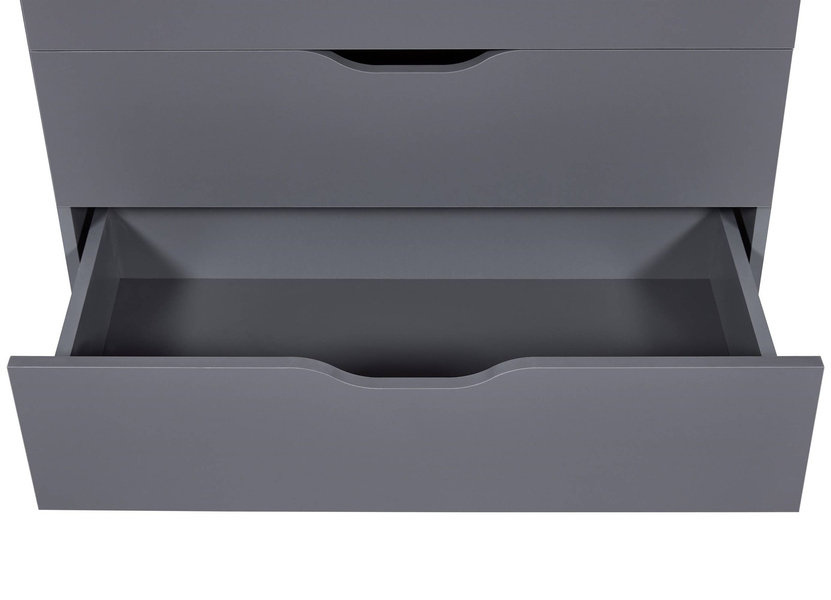 Komoda Silenzia 2S4S szara grafitowa