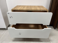 Szafka Pod Umywalkę Nablatową 80 cm 2S Aruba 829 Dąb Craft Biały Połysk_01