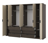 Mola - Szafa 6D6S Dąb Dunin Beż Jasny