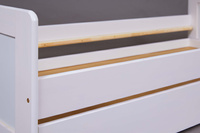 Łóżko SURF 90x200 z ramą drewniane białe