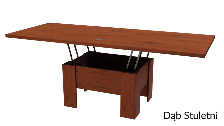 ERYK - Ławostół Ława Rozkładana Stolik Kawowy Dąb Stuletni