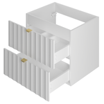 ARCOS-06 - Szafka pod Umywalkę z Blatem i Regałem 2S 80cm Biały Mat Zestaw-4