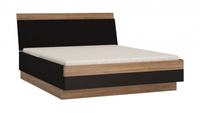 Monaco MOAL02 - Łóżko 160 Stirling Oak/Czarne