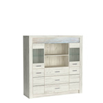 INDIANAPOLIS-22 - Komoda 4D3S Kraft Biały