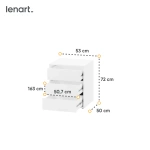 MAXI MX-07 - Kontenerek 3 Szuflady Biały