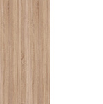 LUX - Garderoba 2D1S z Lustrem Dąb Sonoma Biel Alpejska