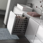 Oristo BRYLANT UNI Szafka z umywalką 120 cm biały połysk