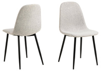 Actona Krzesło Tapicerowane Celia Szare